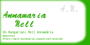 annamaria mell business card